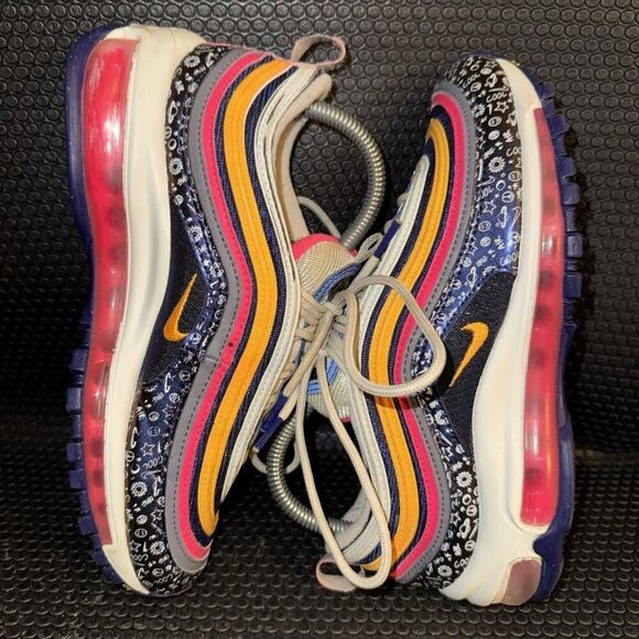 Nike Air Max 97 Multicolor Comfort Athletic Casual Sneaker Womens Size 7.5 - Picture 5 of 9